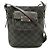 Borsa a tracolla in pelle Loewe Anagram Nero Marrone