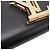 Borsa a tracolla in pelle Louis Vuitton Louise MM Nero - vista 9