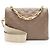 Borsa a tracolla Louis Vuitton Coussin PM in agnello goffrato Monogram Marrone Beige