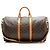 Louis Vuitton Vintage Monogram Canvas Keepall Bandouliere 50 Duffle Marrone