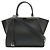Fendi Leder 2Way Handtasche Schwarz