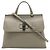 Borsa a manico in pelle Gucci Bamboo Daily Medium Grigio