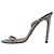 Sandali slingback Gucci con decorazioni in cristallo in scamosciato blu - vista 4