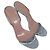Sandali slingback Gucci con decorazioni in cristallo in scamosciato blu - vista 6