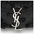 Bolso Saint Laurent Matelasse Leather Floral Applique Monogram Classic Baby Chain Bag Negro - vista 10