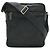 Bolsa Messenger de Nylon e Couro Prada Preto