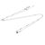Collana Cartier Damour SM Piccolo Modello in Oro Bianco Argento - vista 12