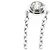 Collana Cartier Damour SM Piccolo Modello in Oro Bianco Argento - vista 6