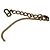 Bracciale Christian Dior Logo Cursive Dorato D'oro - vista 3