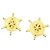 Orecchini a clip Christian Dior Nautical Timone Oro e Strass D'oro