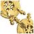 Orecchini a clip Christian Dior Nautical Timone Oro e Strass D'oro - vista 7