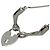 Christian Dior Bracciale da caviglia Lucchetto Cuore in metallo argentato Argento - vista 6
