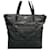 Prada Borsa Tote Nylon Tessuto e Pelle Nera Nero