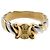 Céline Anello Macadam in oro giallo 18K e platino Celine - vista 3
