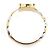 Céline Anello Macadam in oro giallo 18K e platino Celine - vista 4