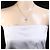 Autre Marque Collana in oro bianco 14K con zircone cubico D'oro - vista 5