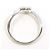 Autre Marque 14K White Gold Band Ring with Diamond Golden - view 2