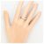 Autre Marque PT900 Platinring mit Diamant - Ansicht 6