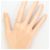 Autre Marque PT900 Platinring mit Aquamarin und Diamant - Ansicht 5