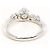 Autre Marque PT900 Platinring mit Diamanten Pink Blau - Ansicht 4
