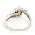 Autre Marque Platinring mit Diamant  - Ansicht 3