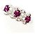 Autre Marque Pigeon Blood PT900 Platinring Rot