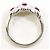 Autre Marque Pigeon Blood PT900 Platinring Rot - Ansicht 3