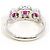 Autre Marque Pigeon Blood PT900 Platinring Rot - Ansicht 4