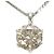 Autre Marque Platinhalskette mit Diamantanhänger