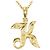 Autre Marque Collana in oro giallo 14K con diamante D'oro