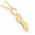 Autre Marque Collana in oro giallo 14K con diamante D'oro - vista 2