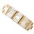Autre Marque 10K Roségold-Ring mit Zirkonia Golden