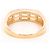 Autre Marque 10K Roségold-Ring mit Zirkonia Golden - Ansicht 3