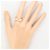 Autre Marque 10K Roségold-Ring mit Zirkonia Golden - Ansicht 5