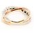 Autre Marque Elegenter 10K Goldring mit Diamant Golden - Ansicht 3