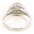 Autre Marque Platin-Ring mit Katzenauge und Diamant - Ansicht 4