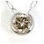 Autre Marque Collana in platino con diamante marrone
