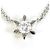 Autre Marque Platinhalskette mit Diamant