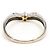 Autre Marque 14K Weißgold-Ring mit Diamant Golden - Ansicht 3