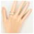 Autre Marque Platinring mit Diamant - Ansicht 7