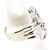 Autre Marque PT900 Platinring mit Diamant - Ansicht 3
