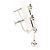 Autre Marque Orecchini a clip in oro bianco 14K e diamanti D'oro - vista 2