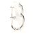 Autre Marque Orecchini a lobo in oro bianco 14K con zircone cubico D'oro - vista 2