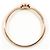 Autre Marque 10K Roségold-Ring mit Diamant Golden - Ansicht 2