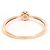 Autre Marque 10K Roségold-Ring mit Diamant Golden - Ansicht 3