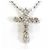 Autre Marque Platin-Halskette PT900/PT850 mit Diamant