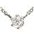 Autre Marque Platinhalskette mit Diamant