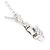 Autre Marque Collana in oro bianco 14K con zircone cubico D'oro - vista 2