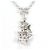 Autre Marque Collana in oro bianco 14K con zircone cubico D'oro - vista 3