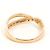 Autre Marque 10K Roségold-Ring mit Diamant Golden - Ansicht 3